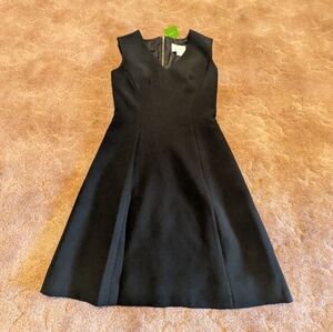 NWT Kate Spade Little Black Crepe A Line Dress - Size 0